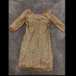 Sequin Gold Party Dress.